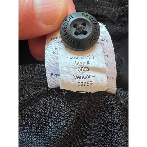 Eddie Bauer Black Hiking Cargo Nylon Women’s Shorts Size 12 - Picture 9 of 9